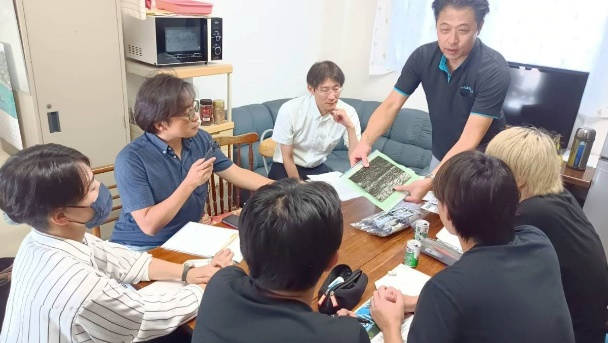 <千代海苔㈱さんとの打ち合わせ>